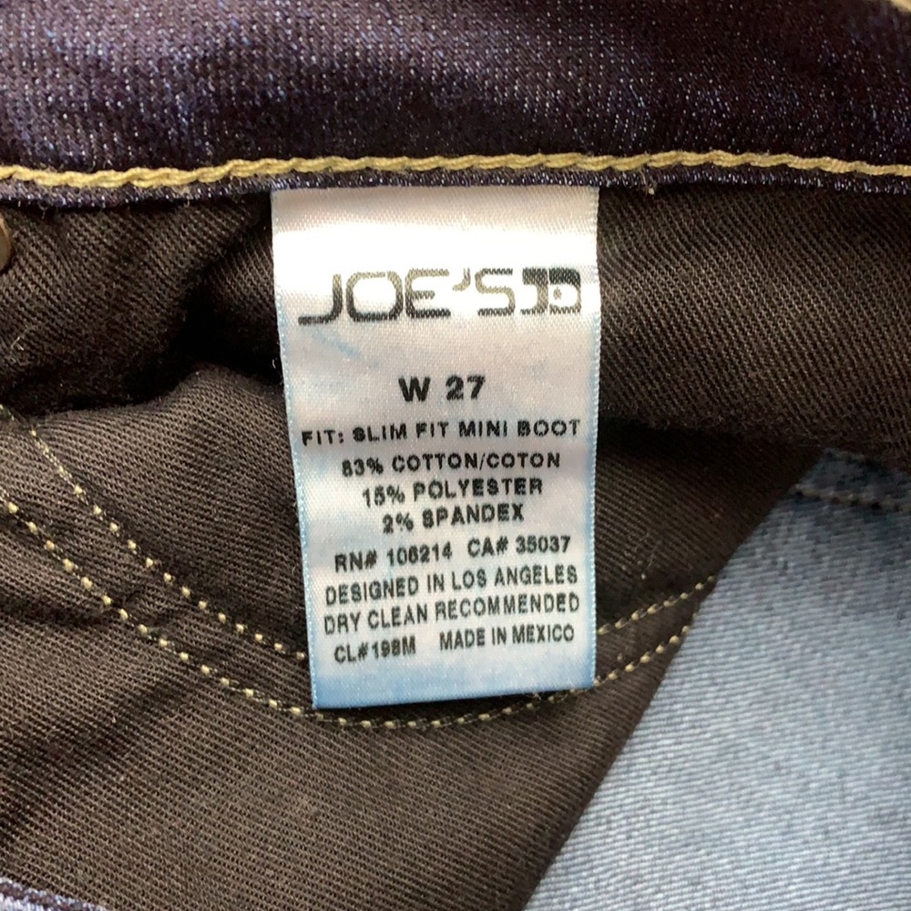 Joes "Gina" Slim Fit Mini Boot Dark Wash Jeans J88 - Picture 7 of 8